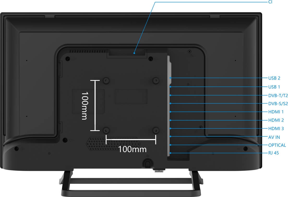 TV SMART TECH 24HA10T3 (LED - 24'' - 61 cm - HD - Android TV)