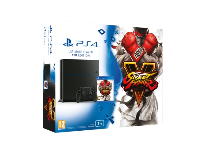 Consola PS4 1 TB + Juego PS4 Street Fighter 5