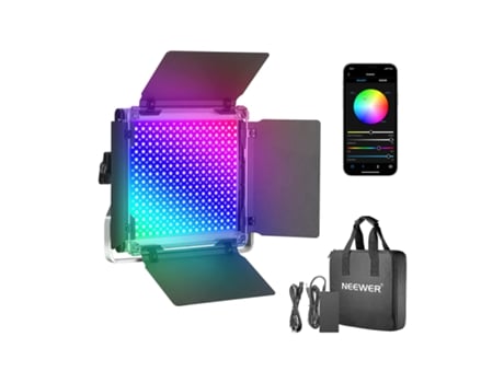 Iluminador Led RGB 660Leds Cri97/3200K-5600K 0-360 Colores Ajustables NEEWER