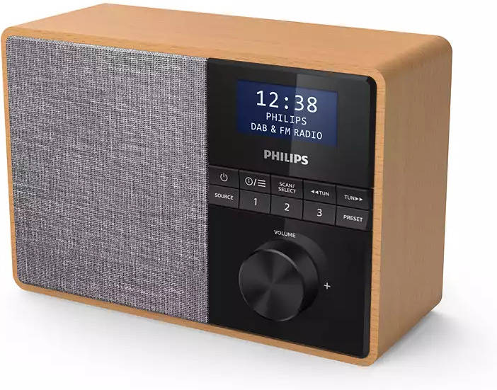 Philips R550510 Radio bluetooth carcasa de madera dab+fm controlador altavoz rango completo 3 tempo tar5505 tar550510