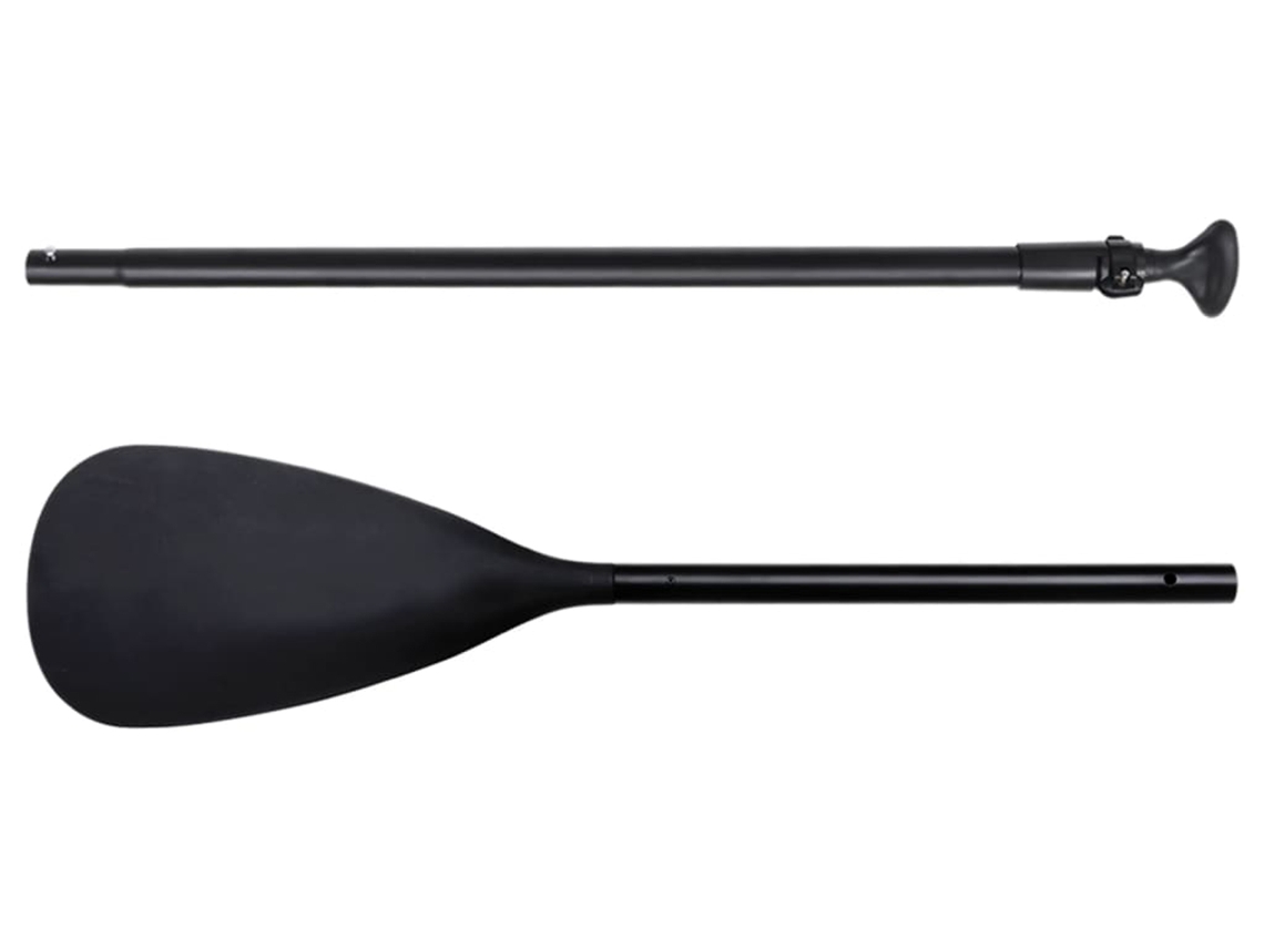 Set de tabla de paddle surf hinchable negro 300x76x10 cm