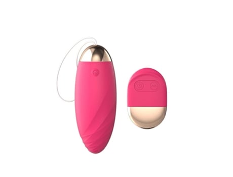 Vibrador impermeable recargable con control remoto con 10 modos para mujeres (rojo rosa) VEANXIN