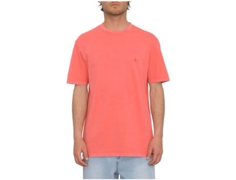 Camiseta de Hombre VOLCOM Corta Solid Rosa (S)