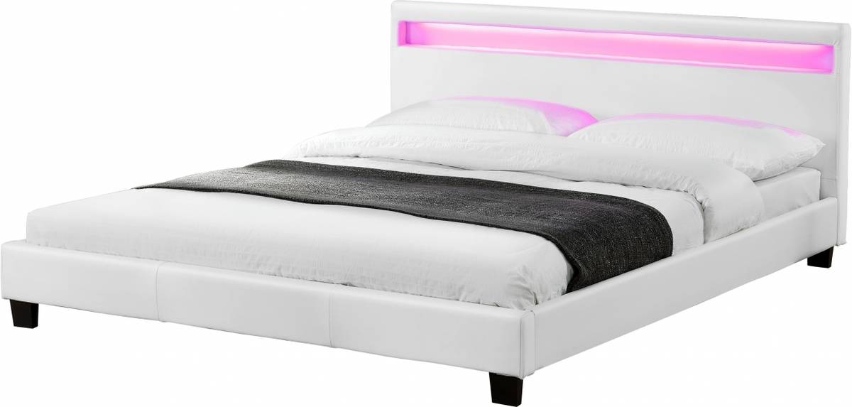 Estructura de Cama CONCEPT U Picadilly (Blanco - Dimensiones del Colchón: 149x203x78 cm)