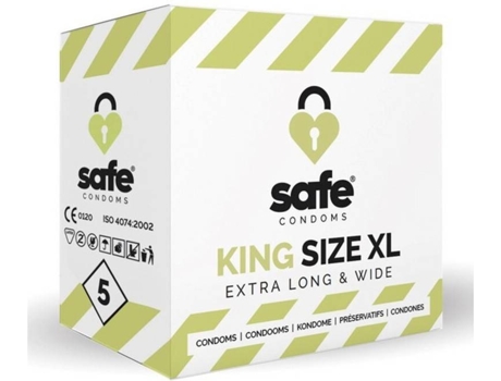 Preservativo SAFE King XL (Látex - 5.6 cm)