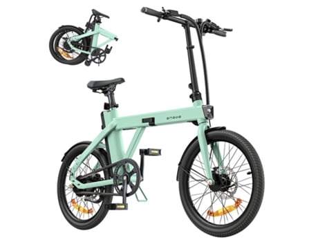 Bicicleta eléctrica ENGWE P20 250W 36V 9.6A 25km/h 100km Frenos de disco hidráulicos Verde