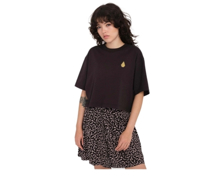 Camiseta de Mujer VOLCOM Corta Tetsunori Negro (XS)