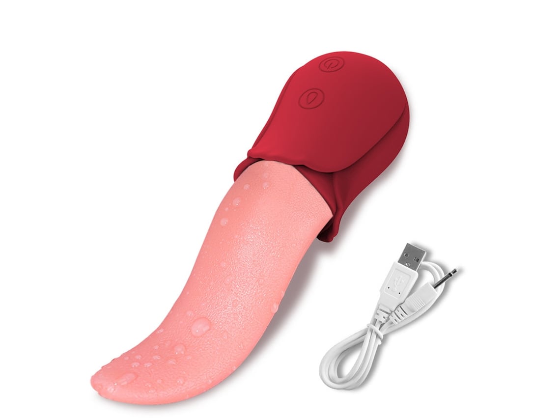 Vibrador rosa para mujer de 10 velocidades para lamer la lengua (rojo)  ENZONS | Worten.es