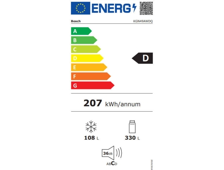 Frigorífico combi Bosch KGN49AWDQ - Electromanchón