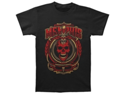 Camiseta ROCKINSTONE con calavera de daga de fuego de Memphis May (XL)