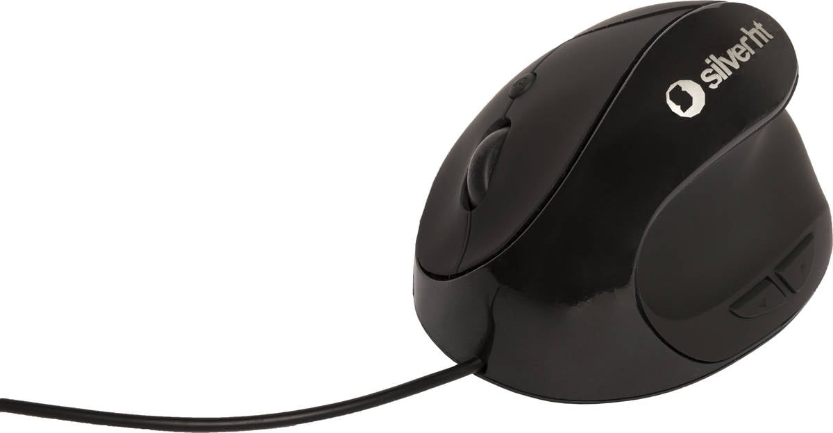 Ratón Ergonómico SILVERHT Vertical Ergonomic (2000 dpi - Negro)