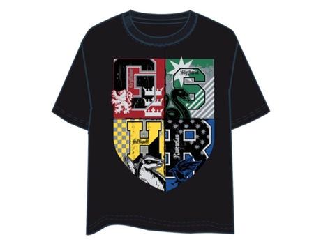 Camiseta de Hombre WARNER BROS Hogwarts Harry Potter Negro (8)