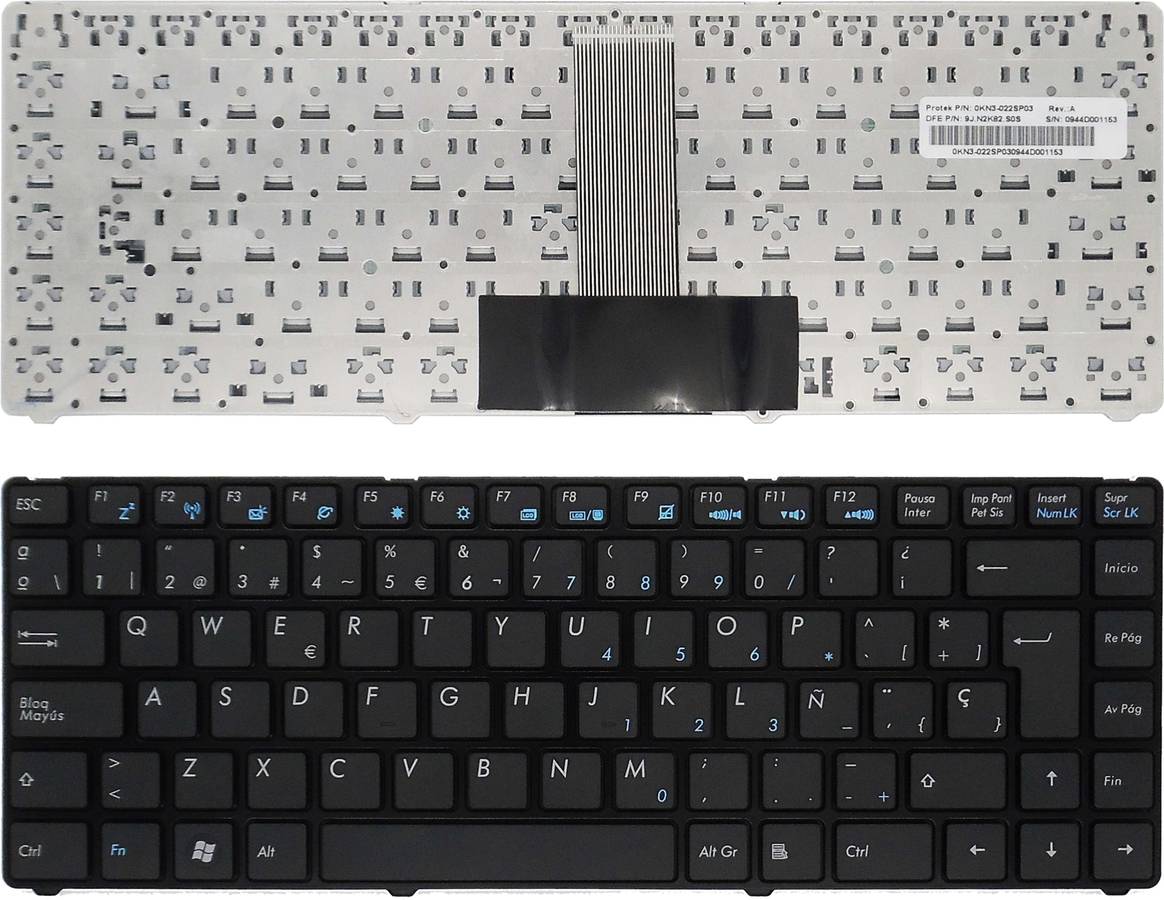 Teclado para Asus Eee Pc 1201N-P 1201Ha 1201Hab Ul20