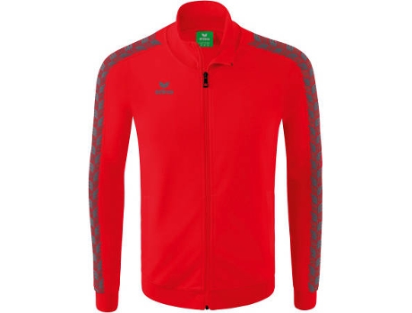 Chaqueta para Niños ERIMA Tracktop Essential Team (Rojo y Gris - 14 Años )