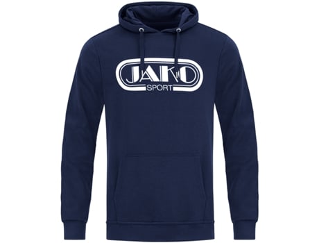 Sudadera Retro Unisex JAKO Capuche Azul (M)