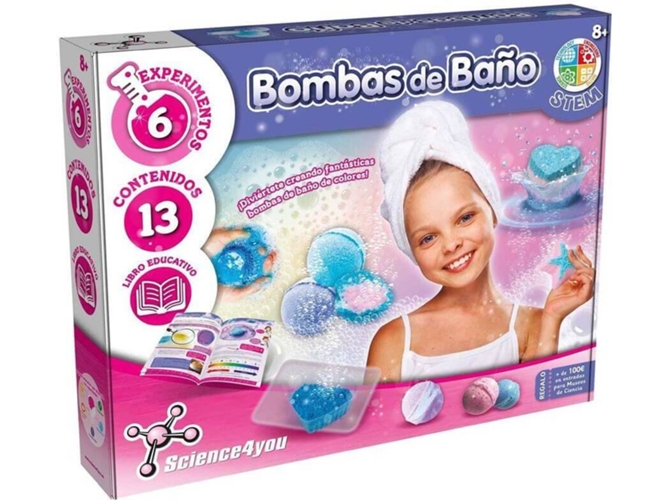 Science4you5600983608634 Bombas De baño para niños +8 años multicolor 5600983608634 colormodelo surtido disfrazzes fabrica sales relajate con