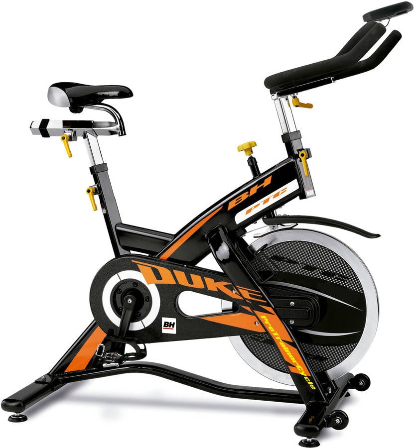 Bicicleta de Spinning BH FITNESS Duke Electronic H920E (Negro - 104x63x117cm - Volante: 20 kg - Hasta 135 kg)