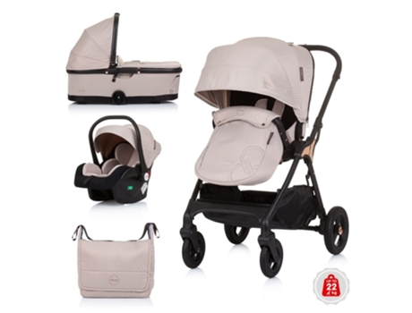 Carrito de bebé trio INFINITY hasta 22 kg macadamia CHIPOLINO