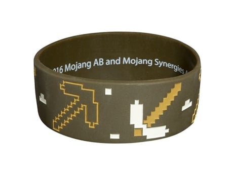 MINECRAFT Pulsera de Silicona - Marrón