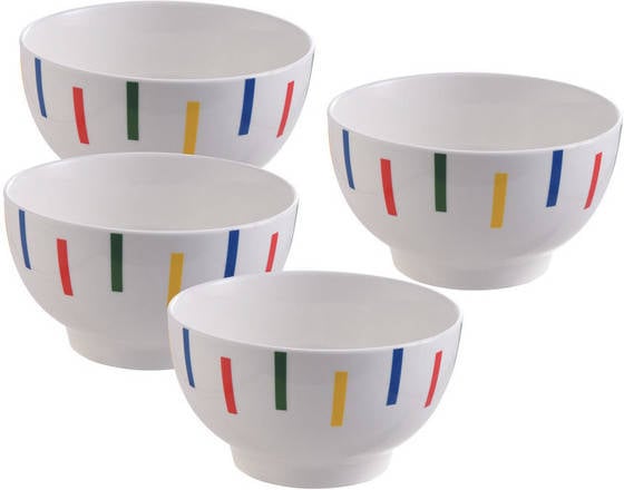 Set 4 Cuencos BENETTON BE-0253 (Blanco - Porcelana)