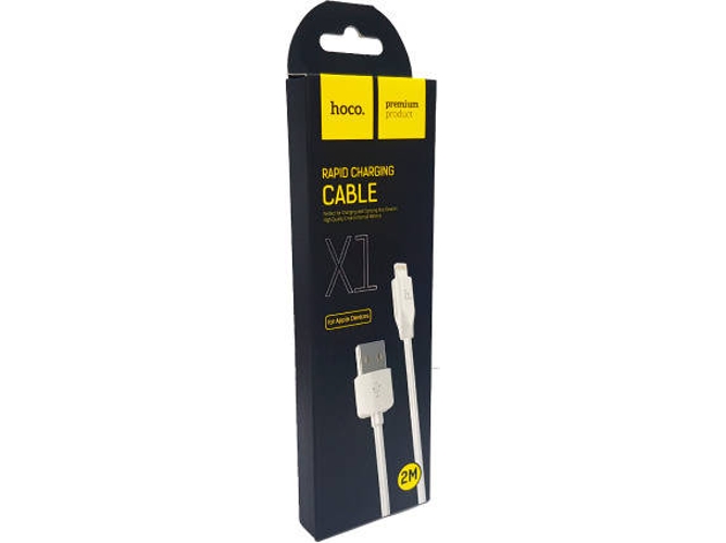 Cable HOCO X1 (Lightning - 2 m - Blanco)