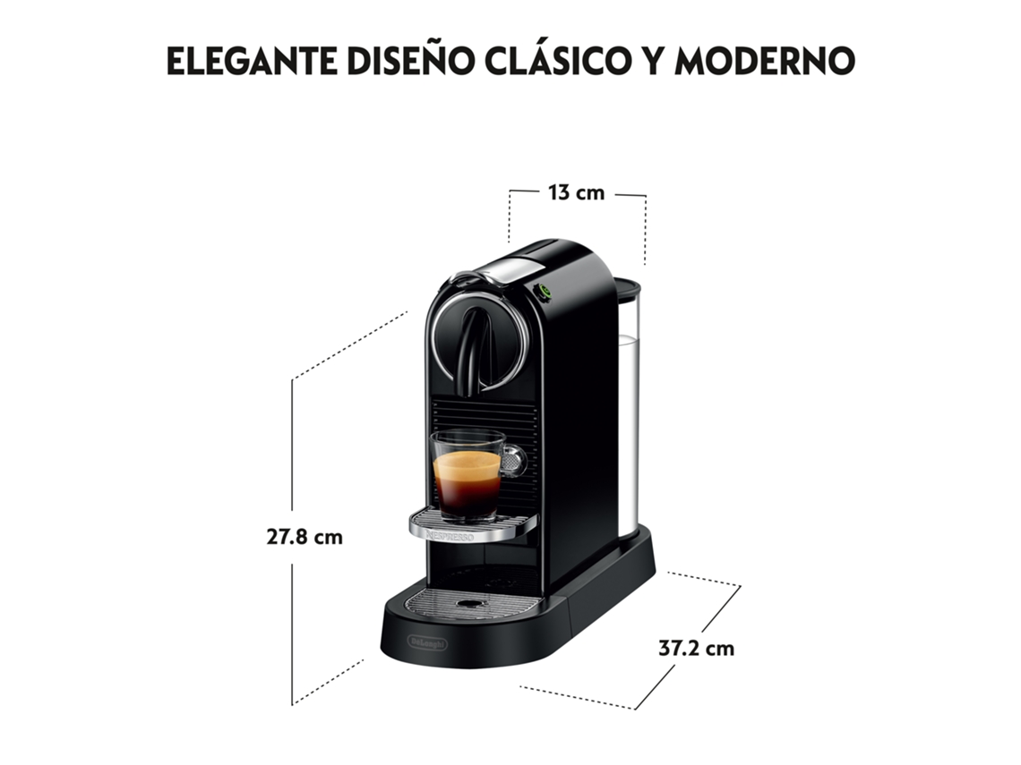 DeLonghi Citiz EN 167 Cafetera Nespresso Negra