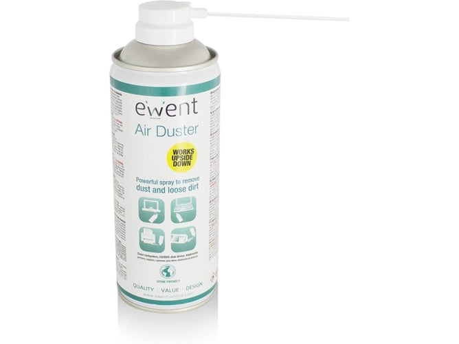 Ewent Ew5600 Limpiador de aire comprimido 220ml accesorio para portatil otro spray polvo reversible color blanco 220 paquete 1