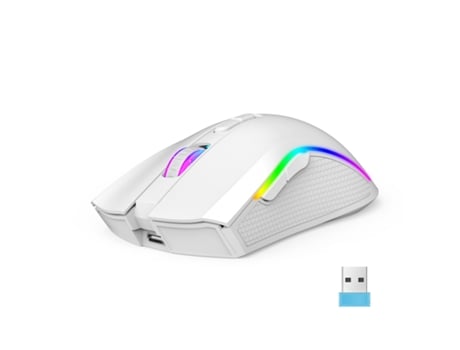 Ratón Gaming TRUMSEN T90 RGB (Inalámbrico - 4800dpi - Blanco)