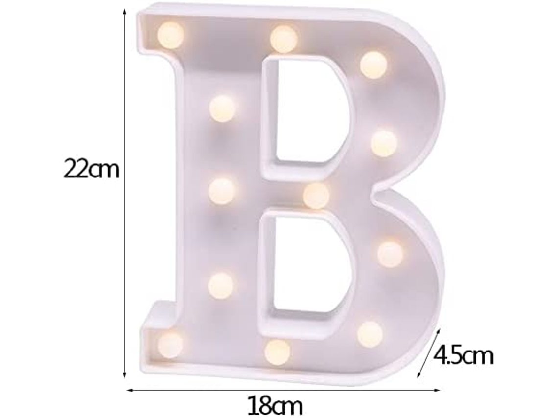 Letras Con Luces Led Para Decoración De Interiores Voinee B 2859