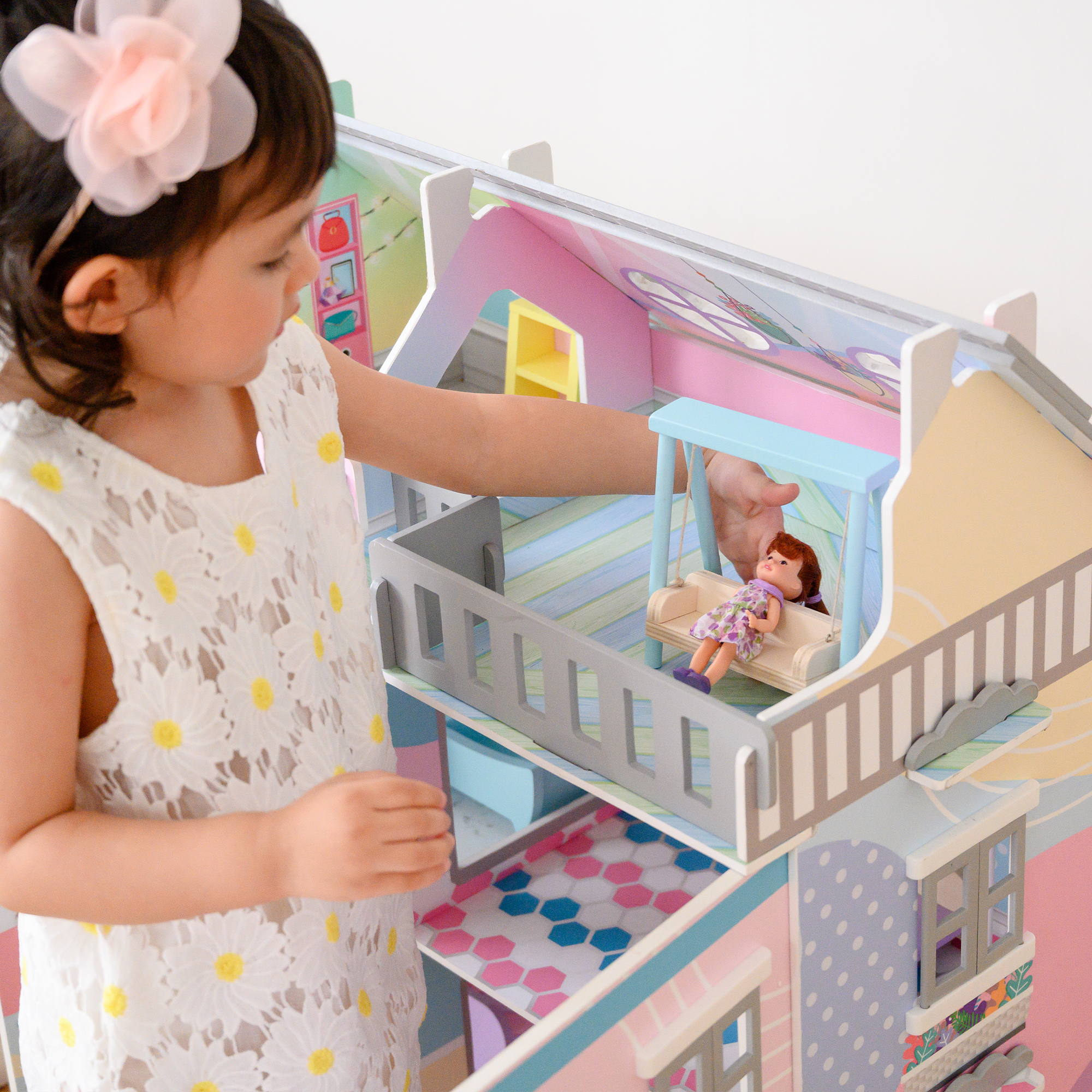 Casas de Muñecas OLIVIA'S LITTLE WORLD (Madera - Multicolor - 77,3 cm)