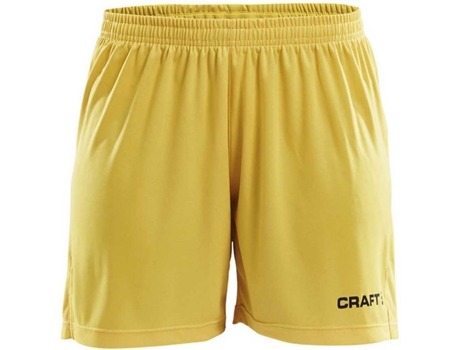 Pantalones para Mujer CRAFT Squad Solid Amarillo para Fitness (XXL)