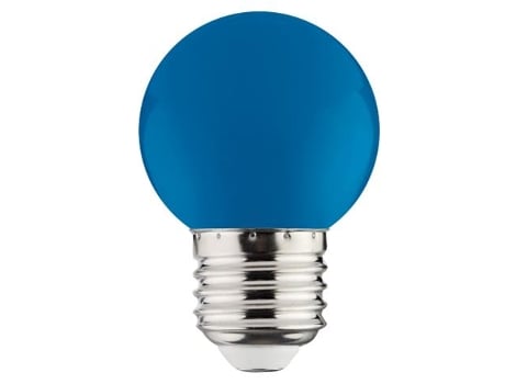 Blue Globe LED Bulb 1W (Ec. 8W) E27