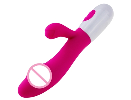 Vibrador de masaje recargable de doble cabeza para mujer (rosa) VEANXIN