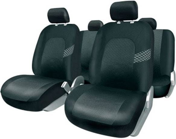 Fundas de Asiento BC CORONA Monaco (Negro - 45 x 35 x 15 cm)