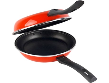 Magefesa Praga Para tortilla 24cm de acero vitrificado exterior rojo. antiadherente bicapa reforzado aptas todo tipo cocinas especial 50 ahorro doble patatas libre 24