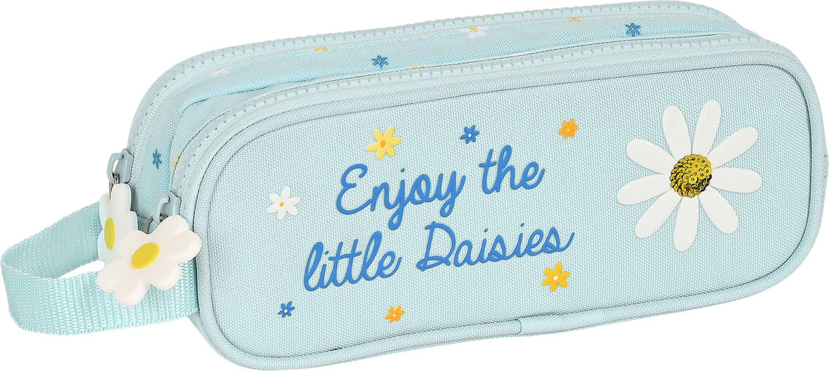 Estuche Blackfit8 Daisies 21 8 2 azul escolar claro 6 cm 8412688468126 s4306058 portatodo 210x60x80 21x8x6cm