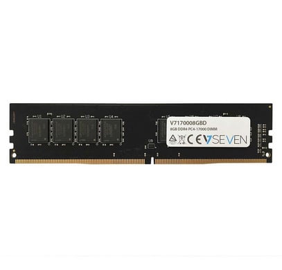 Memoria RAM DDR4 V7 V7170008GBD (1 x 8 GB - 2133 MHz - CL 15 - Negro)