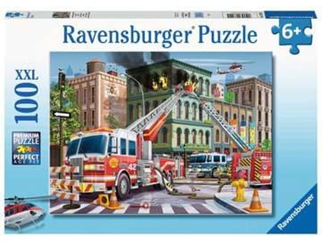 Puzzle RAVENSBURGER Fire Truck Rescue rompecabezas 100 pieza(s) Profesiones