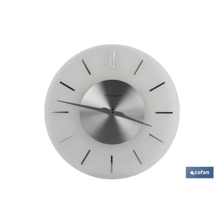 Reloj de pared ø40cm cristal modelo tempio