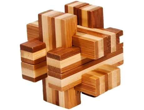 Puzzle FRIDOLIN (Madera - Marrón - 9 x 8.5 x 9 cm)