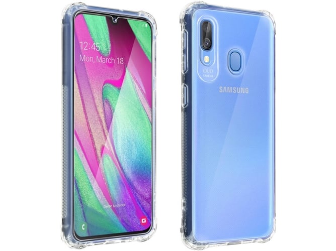 Carcasa y Protector de Cristal Templado Samsung Galaxy A40 AVIZAR 5 en 1 Transparente