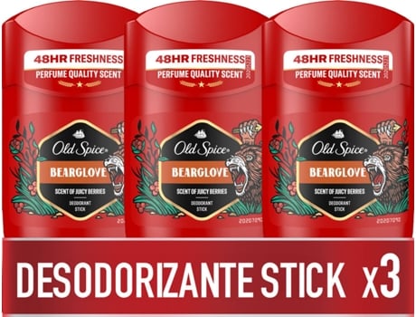 Desodorante Stick OLD SPICE Bearglove (3 X 50 ml)