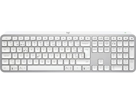 Teclado LOGITECH Aluminio,Blanco