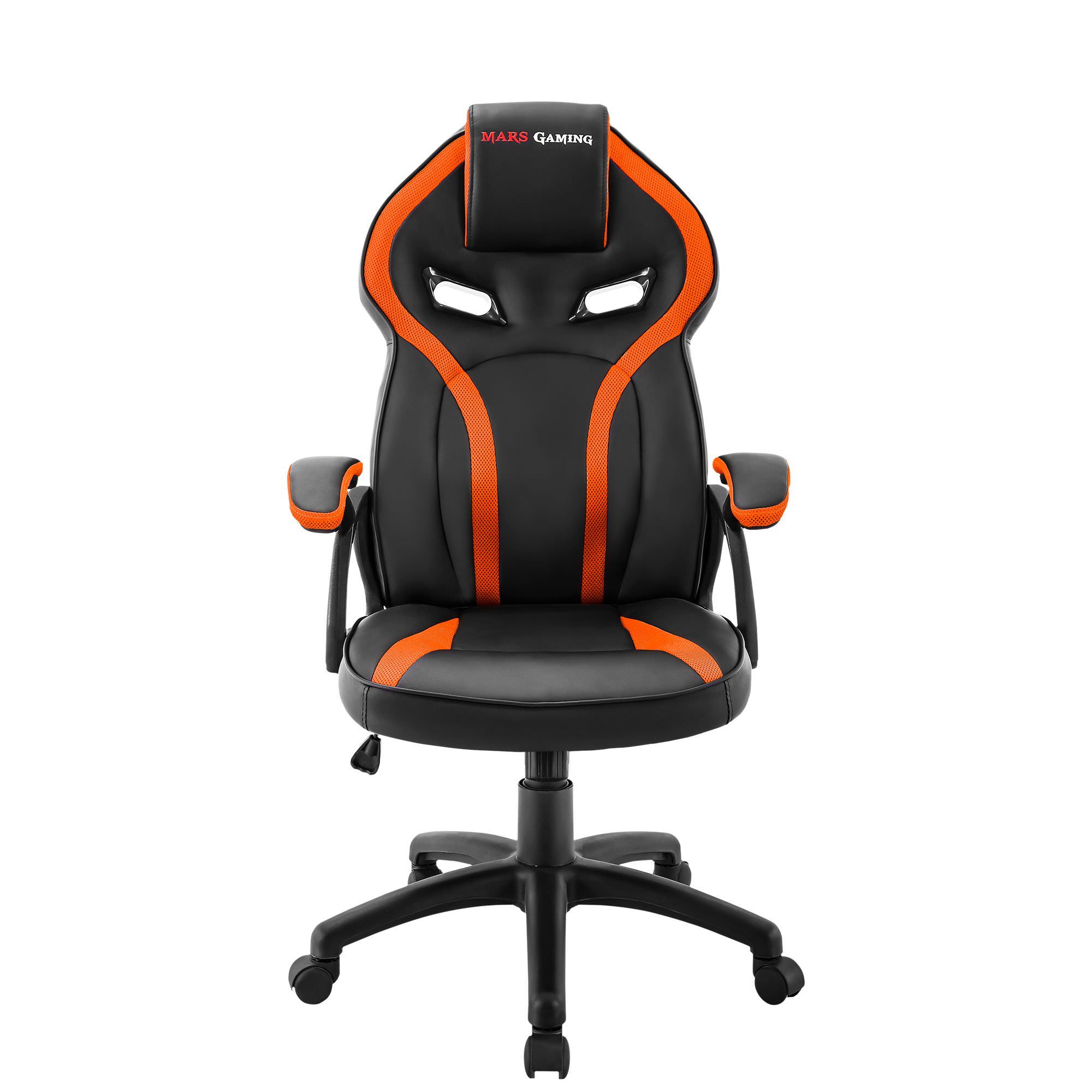 Silla Gaming MARS GAMING MGC118BO (Hasta 130 kg - Elevador a Gas Clase 4 - Naranja)