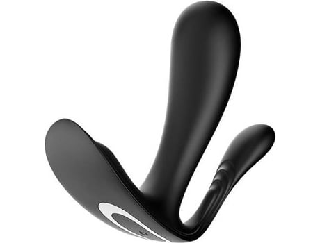 Estimulador SATISFYER Doble Vaginal y Top Secret Negro