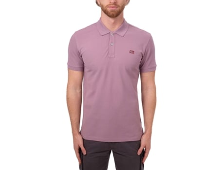 Polo de Hombre NAPAPIJRI Algodón Morado (S)