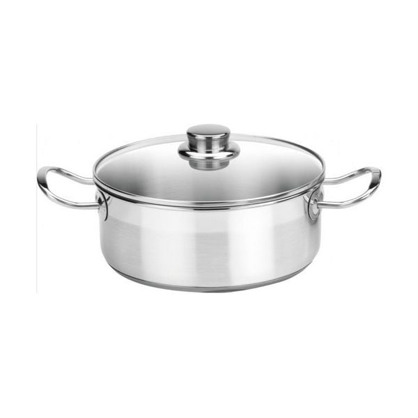 Cacerola con Tapa de Vidrio BALAY 3CC0024X Acero Inox 24 cm