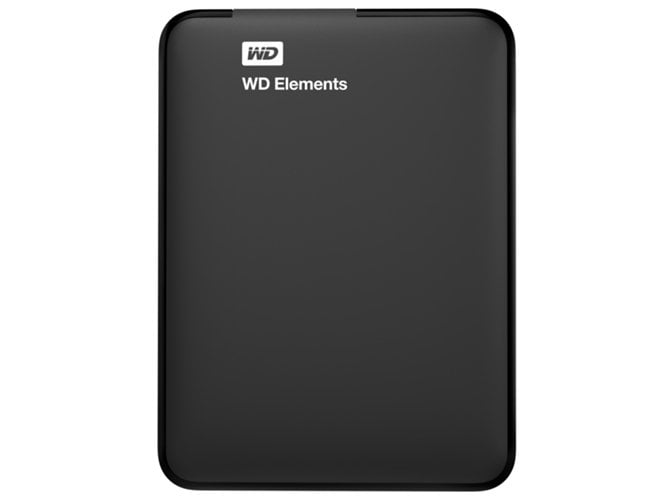 Disco HDD Externo WESTERN DIGITAL Elements (Negro - 1 TB - USB 3.0)