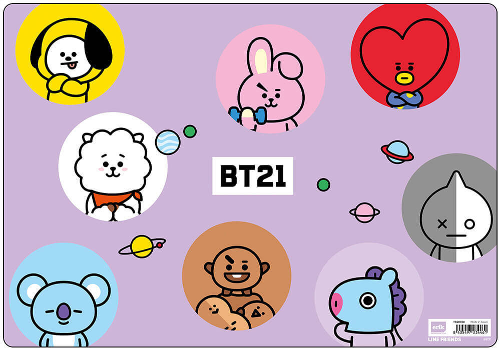 Base para Mesa de Trabajo BT21 Multicolor (49.5x34.5cm)