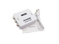 Convertidor Rca Av, Adaptador Video Audio Compuesto Cvbs Mini